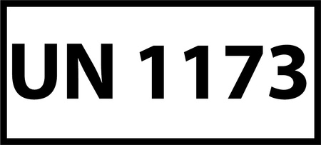 Nalepka ADR z numerem UN 1173 (FOLIA) 12x6cm (rolka po 250 sztuk nalepek)